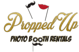 propped up photo booth rentals